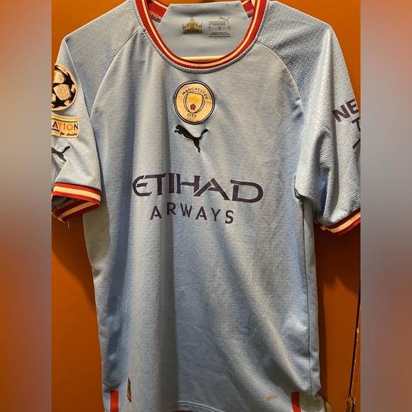 Used 22/23 Manchester City Champions League edition custom jersey #10 Marroquin - Picture 1 of 7